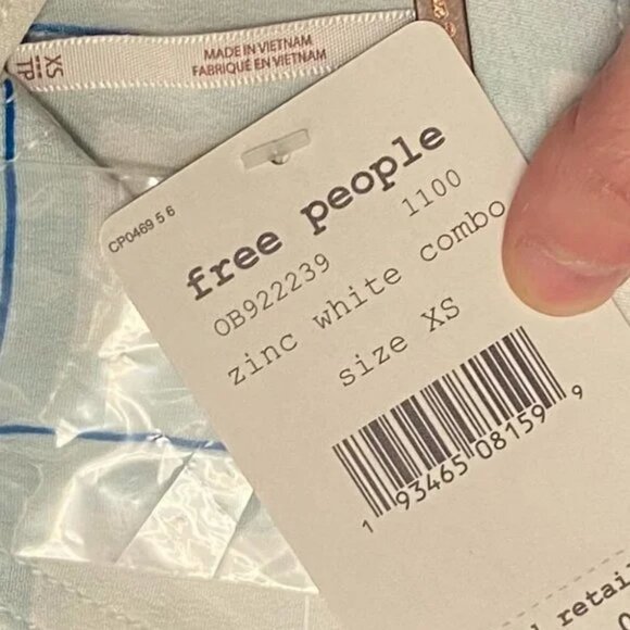 NWT Free People Revolve‎ Window To My Heart Blouse Size XS Bohemian Top New Boho - Picture 3 of 5